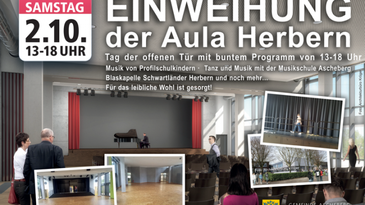 Aula Herbern wird am 2.10. eingeweiht