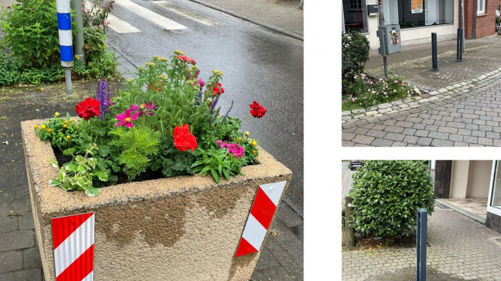 Blumenkübel, Bänke, Fahrradständer - kleine Dinge, die das Dorf schöner machen