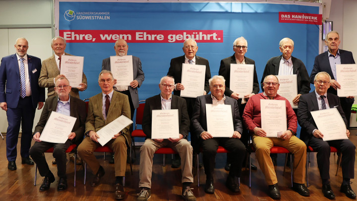 Goldener Meisterbrief für Willi Frigge