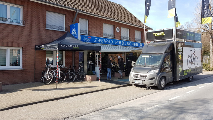 Kalkhoff Truck gastiert am 1. März beim Zweirad Hölscher