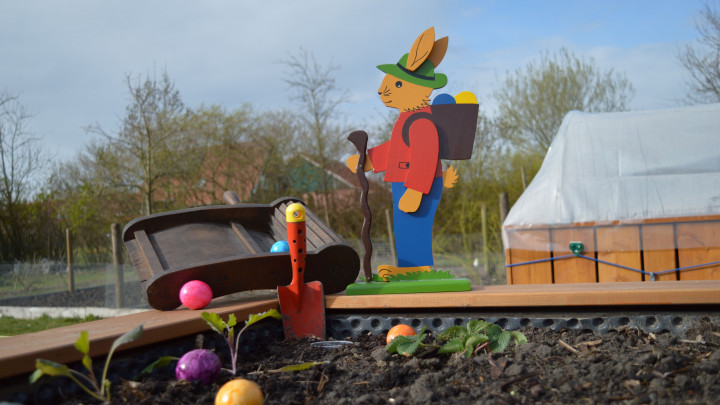 Karfreitag können Ostereier im Heimatgarten gesucht werden