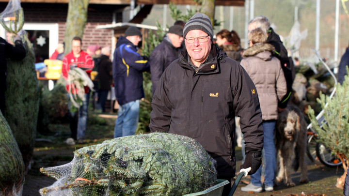 Tannenbaumverkauf des SV Herbern am 14. Dezember
